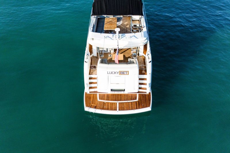 Lucky Bet: The swim platform, from above